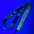 UV Reflective Satin Lanyards 20x900 mm full-colour custom printed on both sides - with metal thumb hook